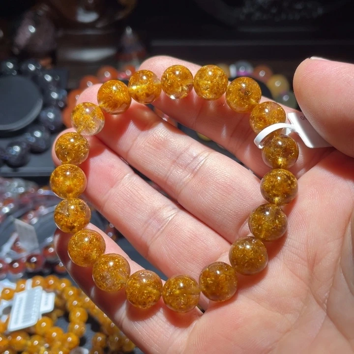 水晶手链未镶嵌上***W钛金花