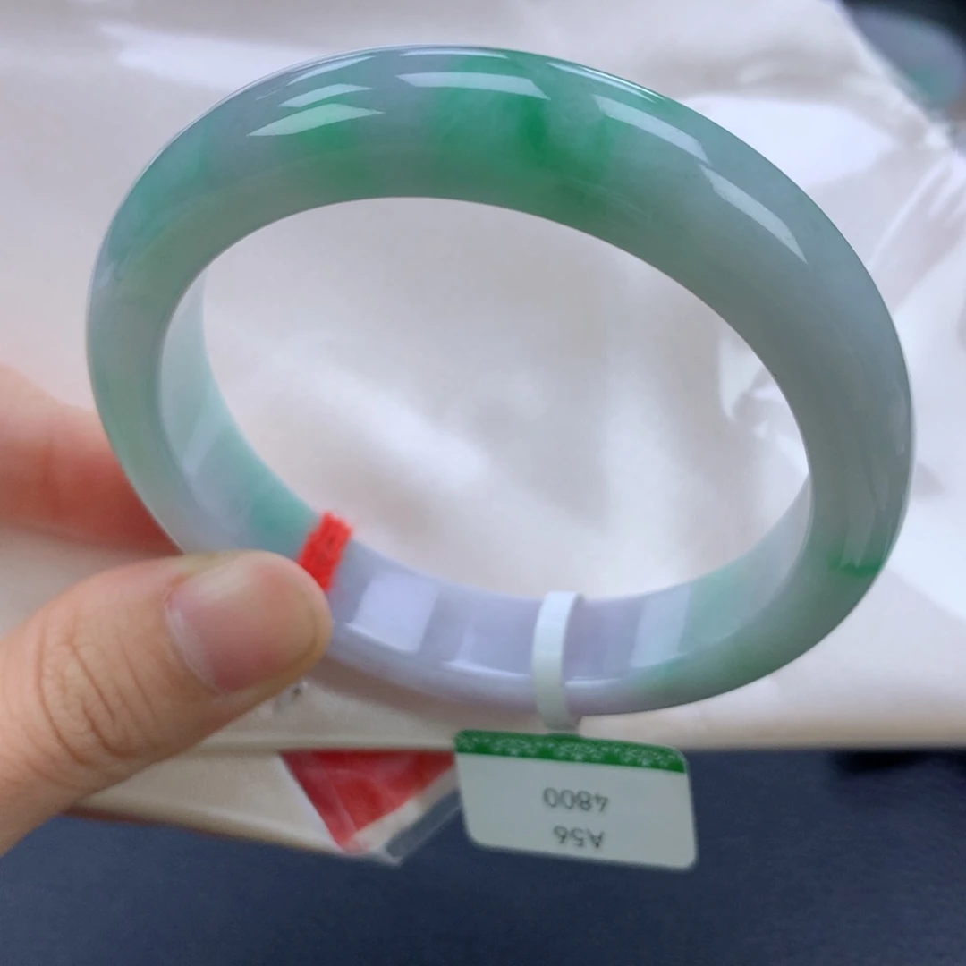 翡翠手镯未镶嵌56.9正