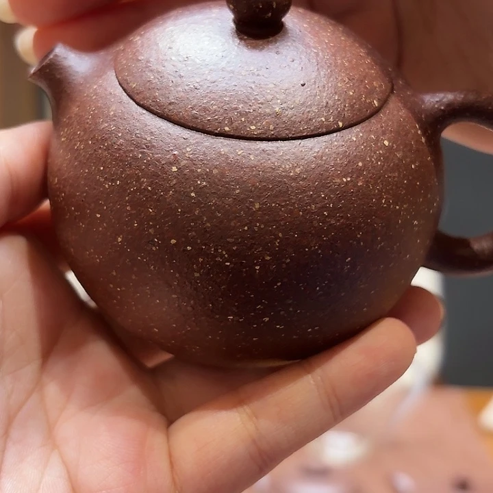 紫砂茶壶宜兴原矿紫桃花泥180