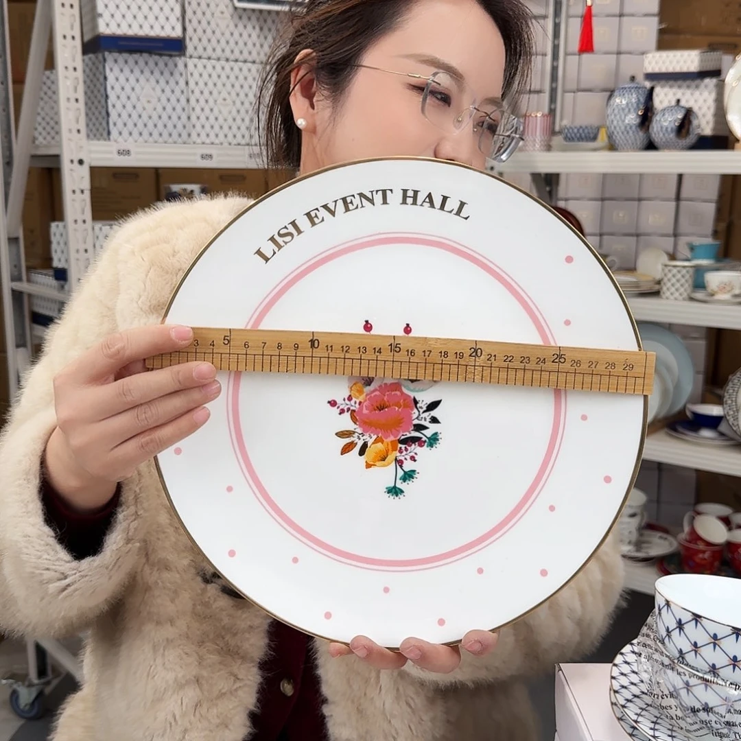 骨瓷高骨12英寸平盘30.5cm一个