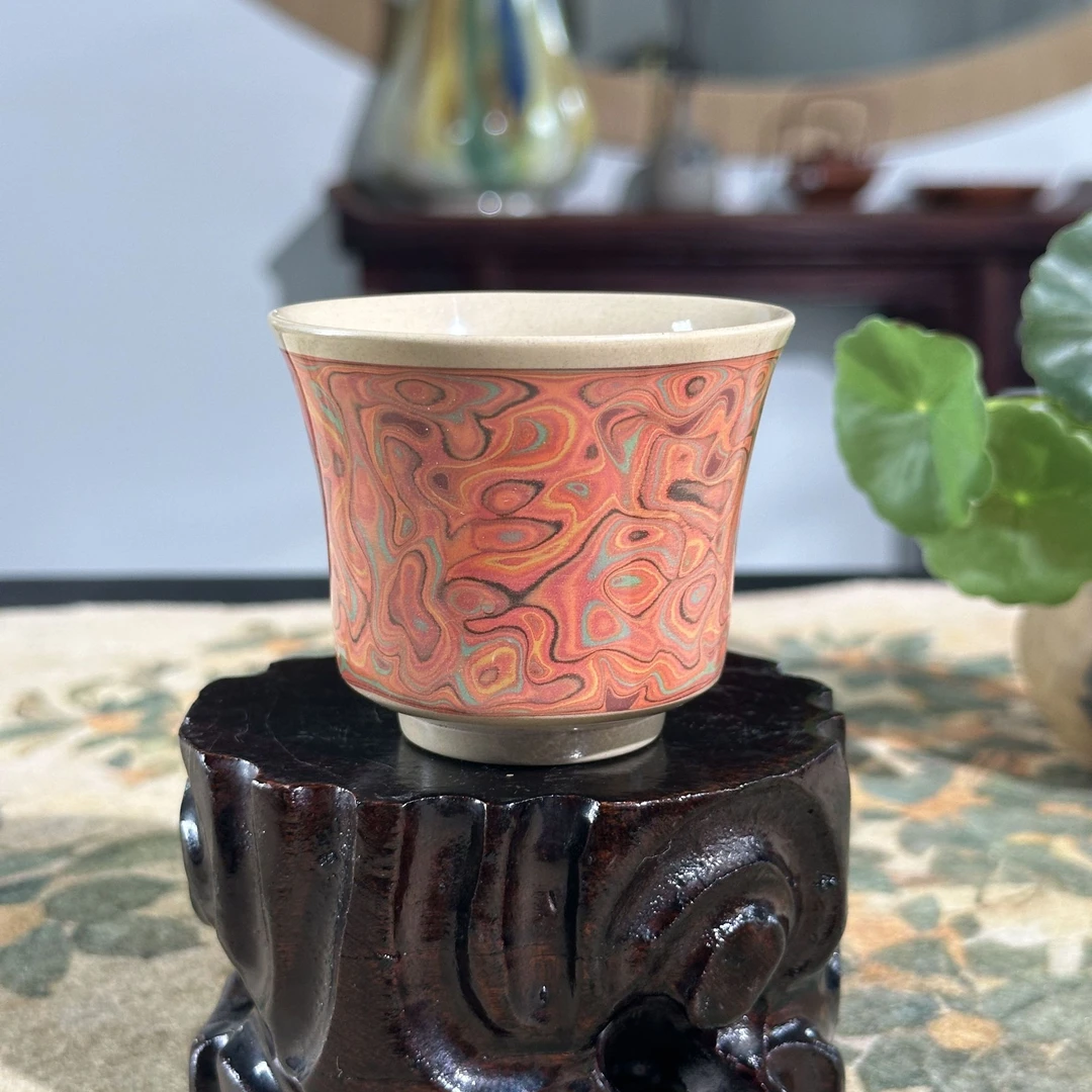 JSZT此生彩刻全手工水亮主人杯5