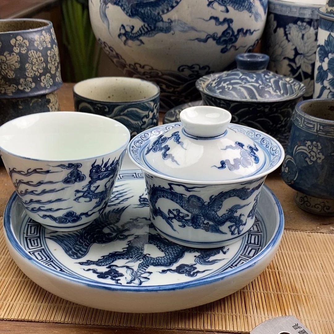 无*手工手绘青花陶瓷