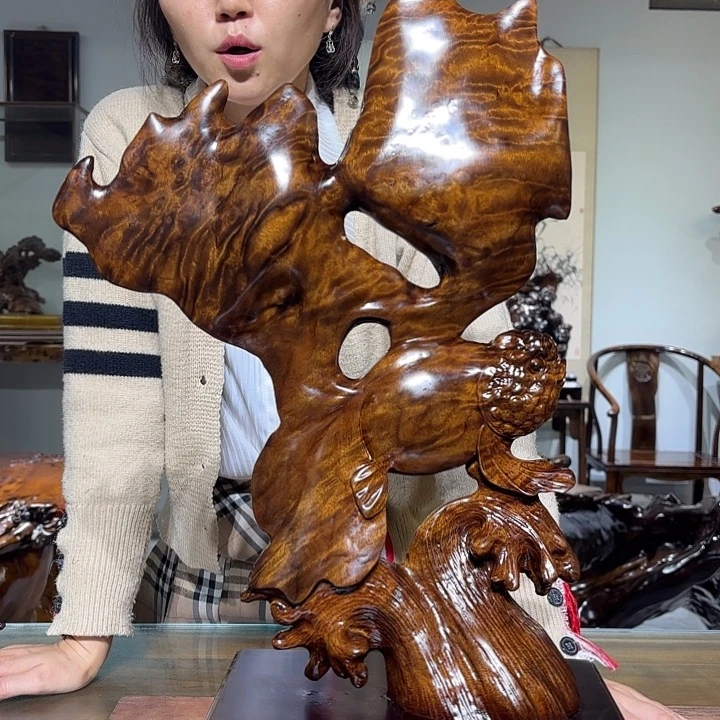 楠木（金丝楠）其他金丝楠乌木摆件