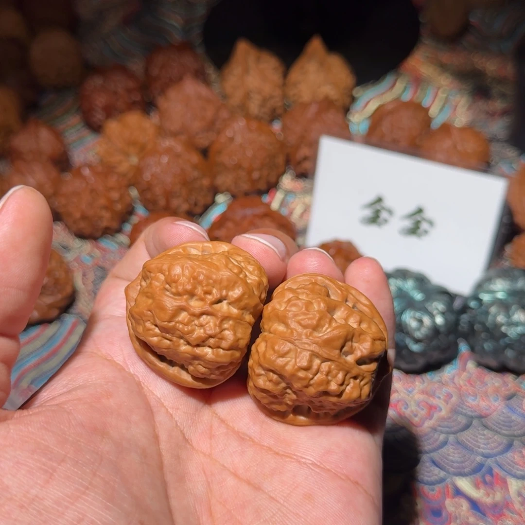 文玩核桃把件01三角蛙，尺寸36.5