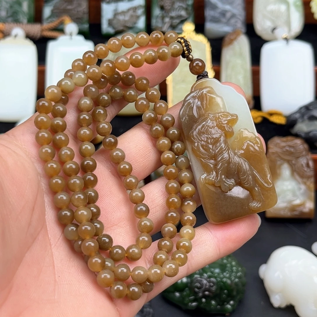 和田玉未镶嵌挂件