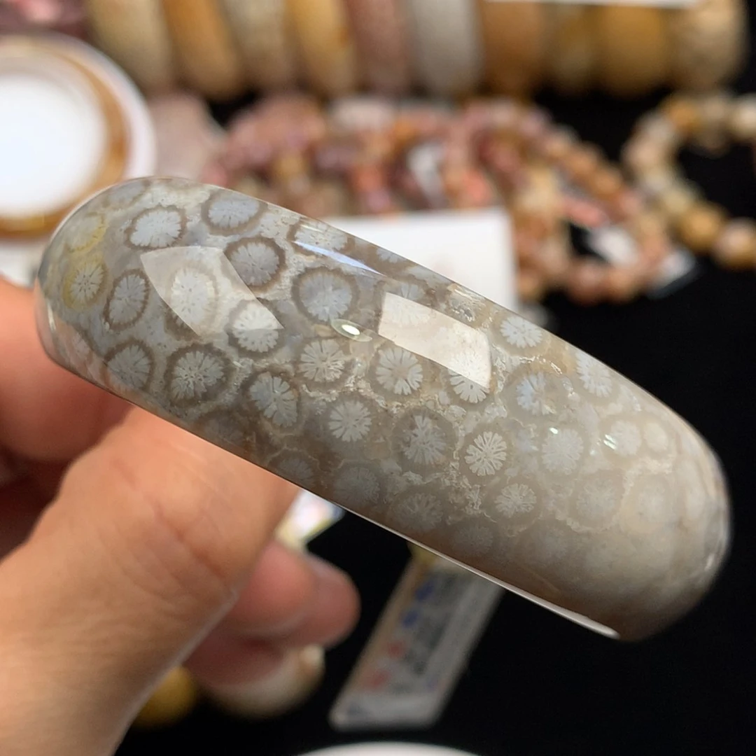 【闪购商品】硅化珊瑚(珊瑚玉)手镯未镶嵌55.4