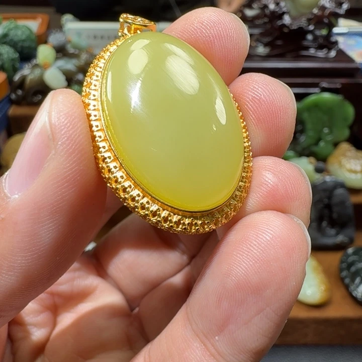 和田玉未镶嵌挂件