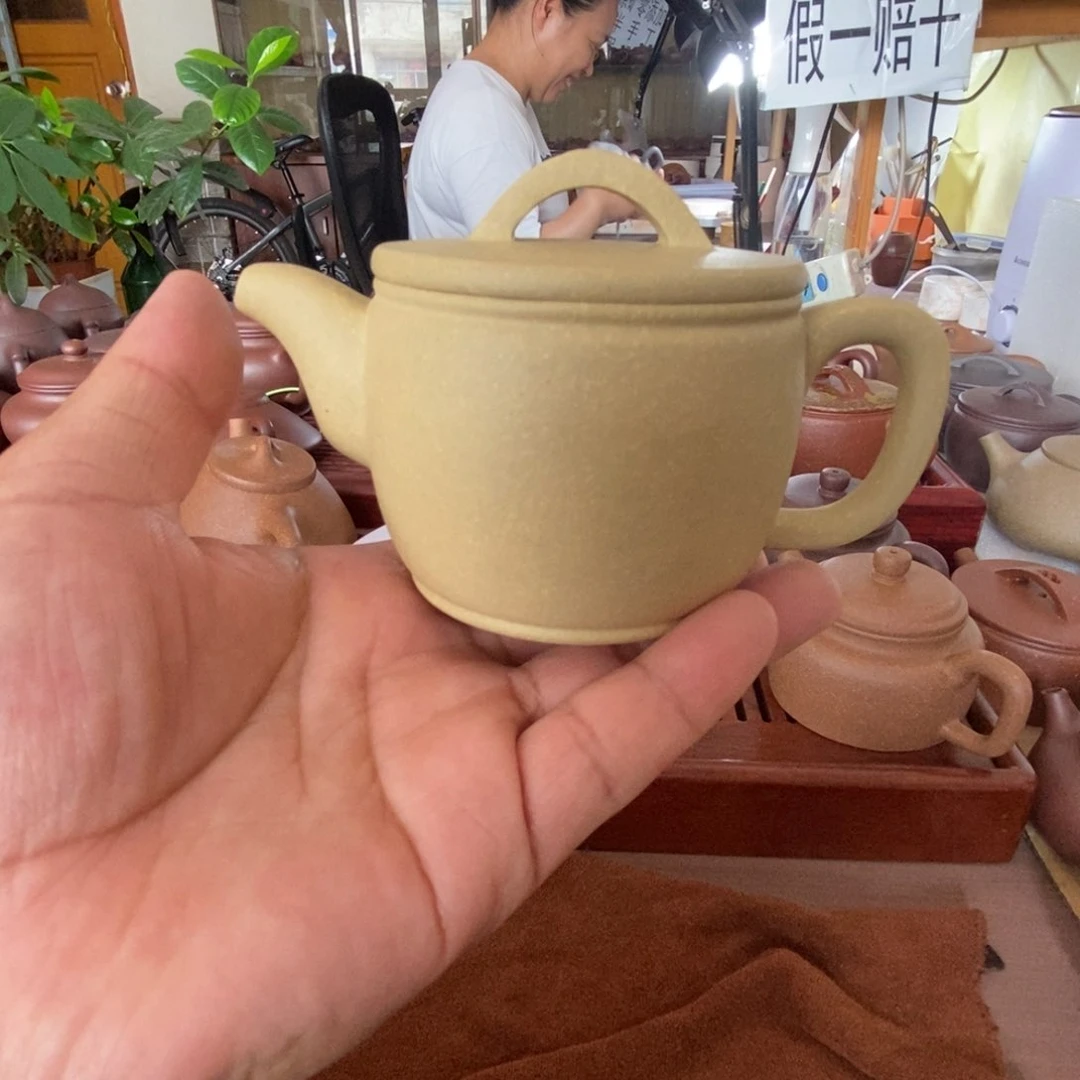 茶壶紫砂本山绿泥零添加汉瓦壶不是半手工壶假一赔百