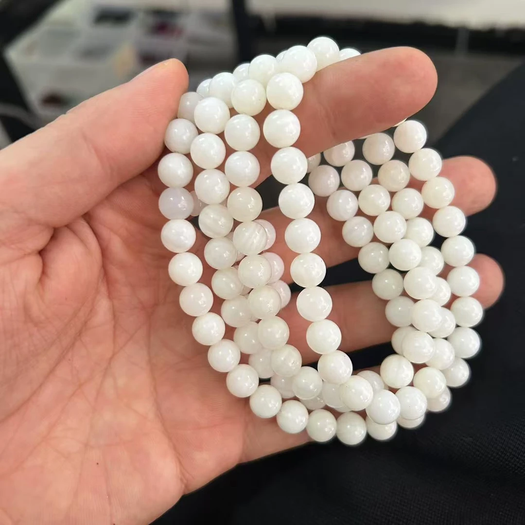 非金属玻璃项链 精工设计卡8mm 108颗佛珠款项连