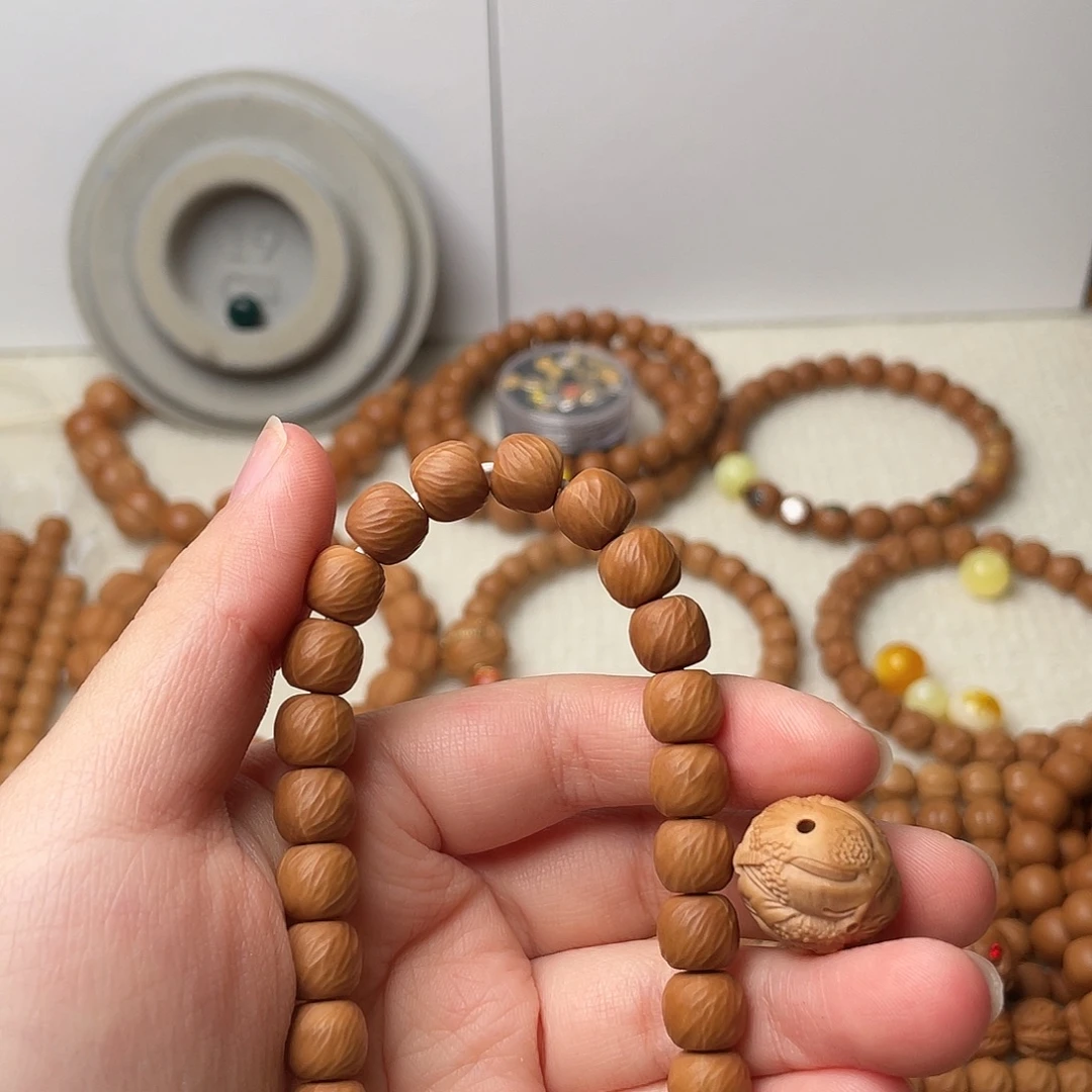 我***华猴头核桃手串全品云锦9.0