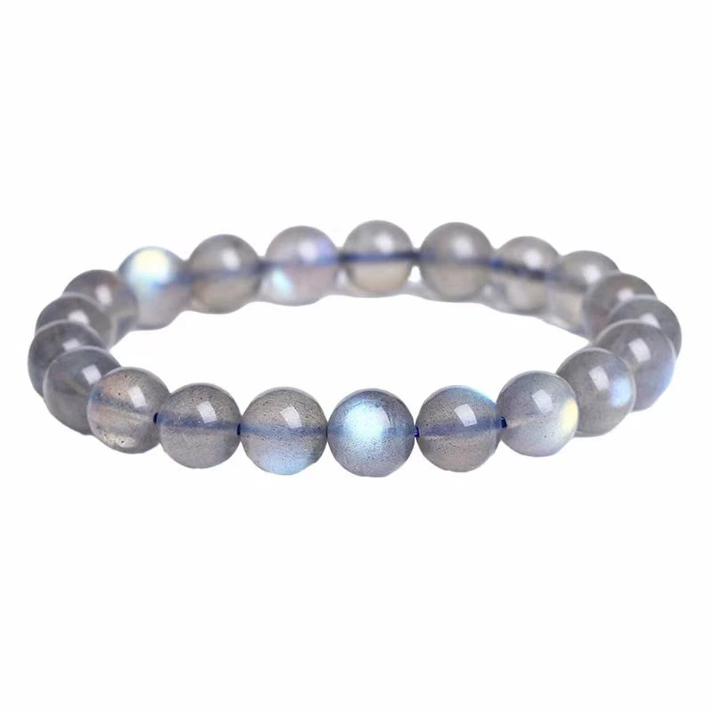 【金浩森】天然强光灰月光手链女 闺蜜同款礼物单圈手串 礼盒装ZB