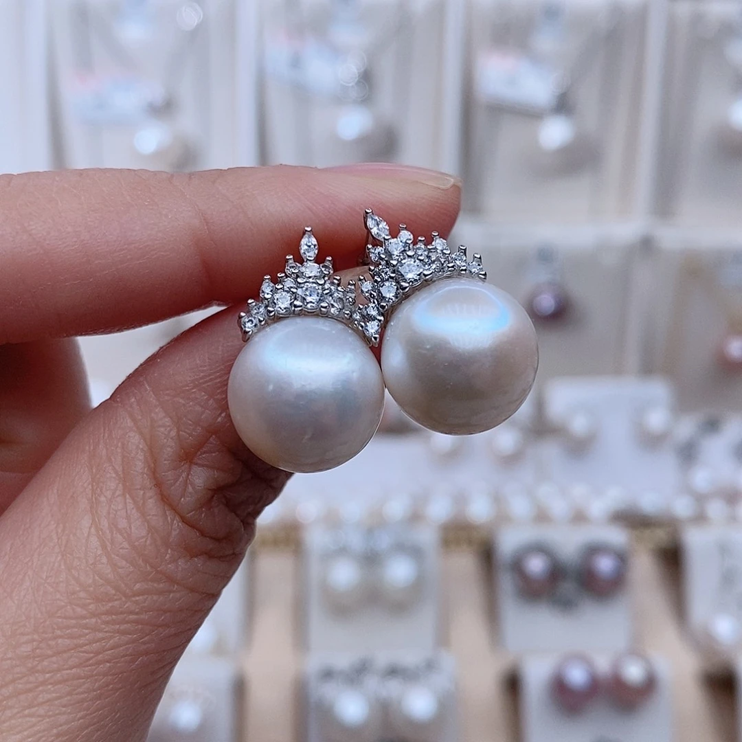 银S925镶嵌吊坠淡水珍珠