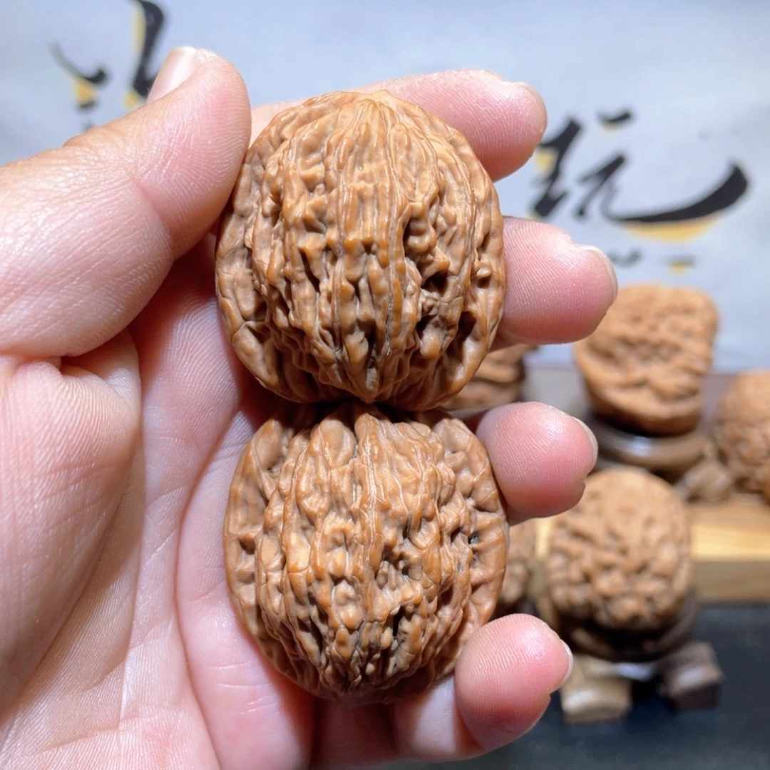 桃核吊坠35蓟县山地虎头