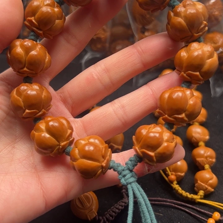 可***乐手串橄榄核莲花串