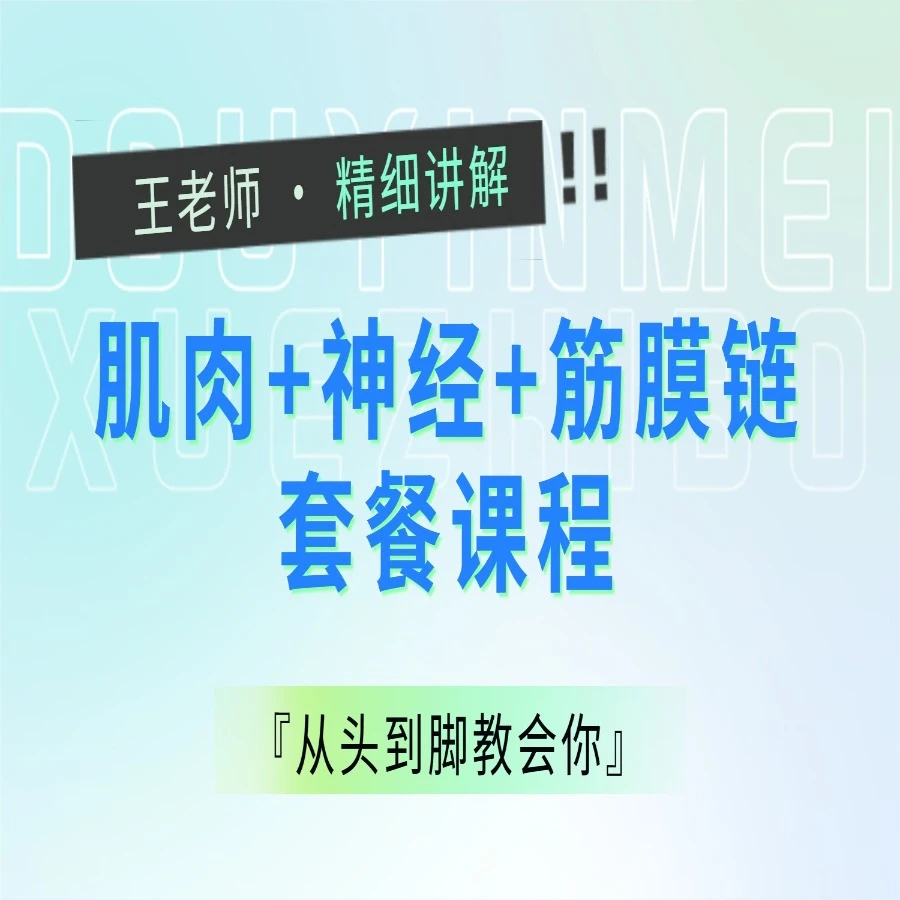 肌肉➕神经➕筋膜链套餐课程