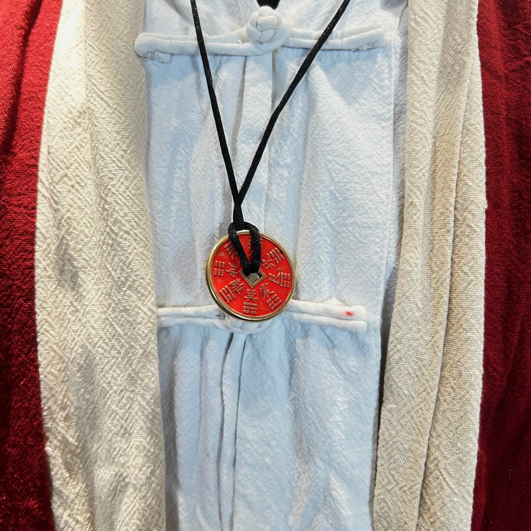 黄铜吊坠 中式古风道品青年新中式复古做旧男士女士个性素款项坠