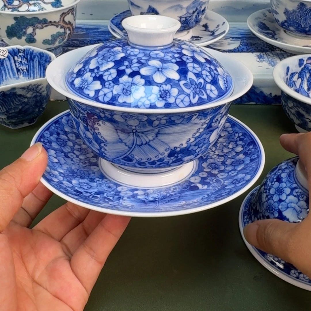 景德镇纯手绘茶具圆圆249