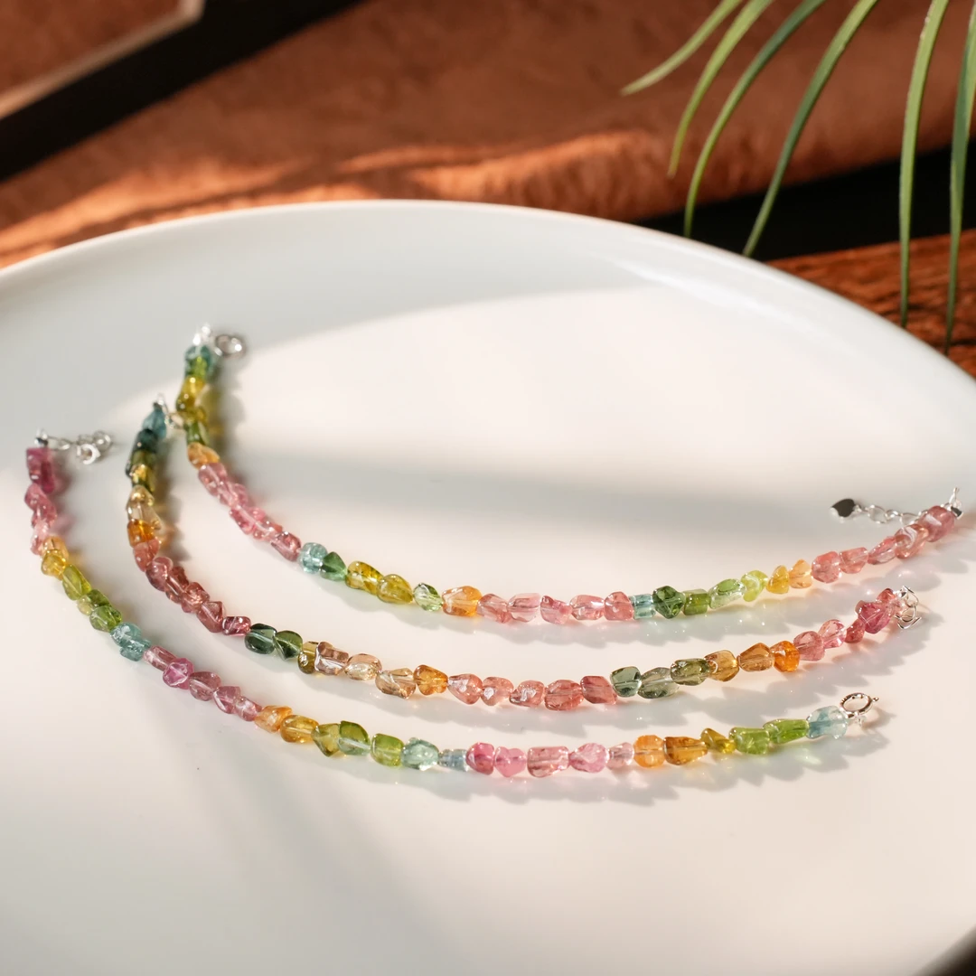 壹加师姐｜手工设计碧玺手链多样性发一0750LM