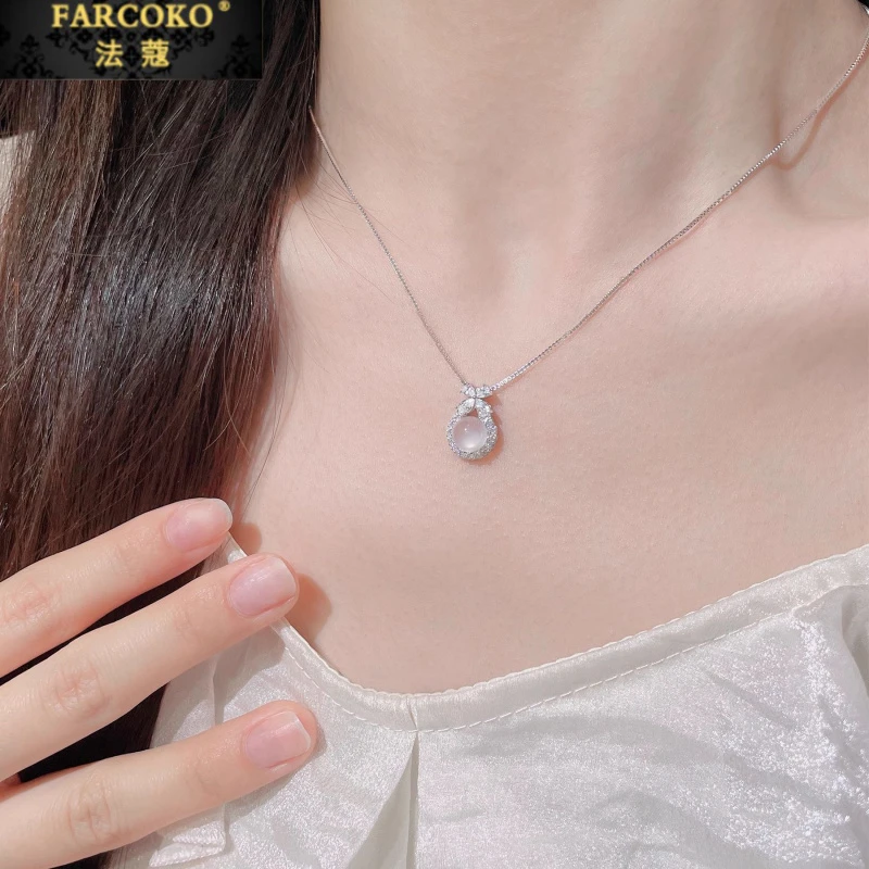 FARCOKO/法蔻 吊坠足银 在逃公主项链女士精致礼物七夕送女友闺蜜