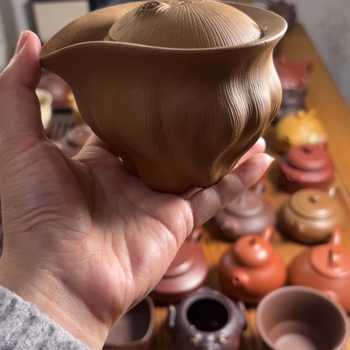 紫砂黄段公道杯150c