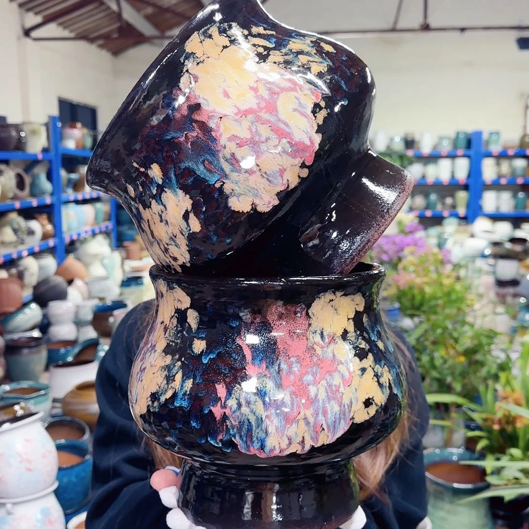 花盆紫砂高20口19