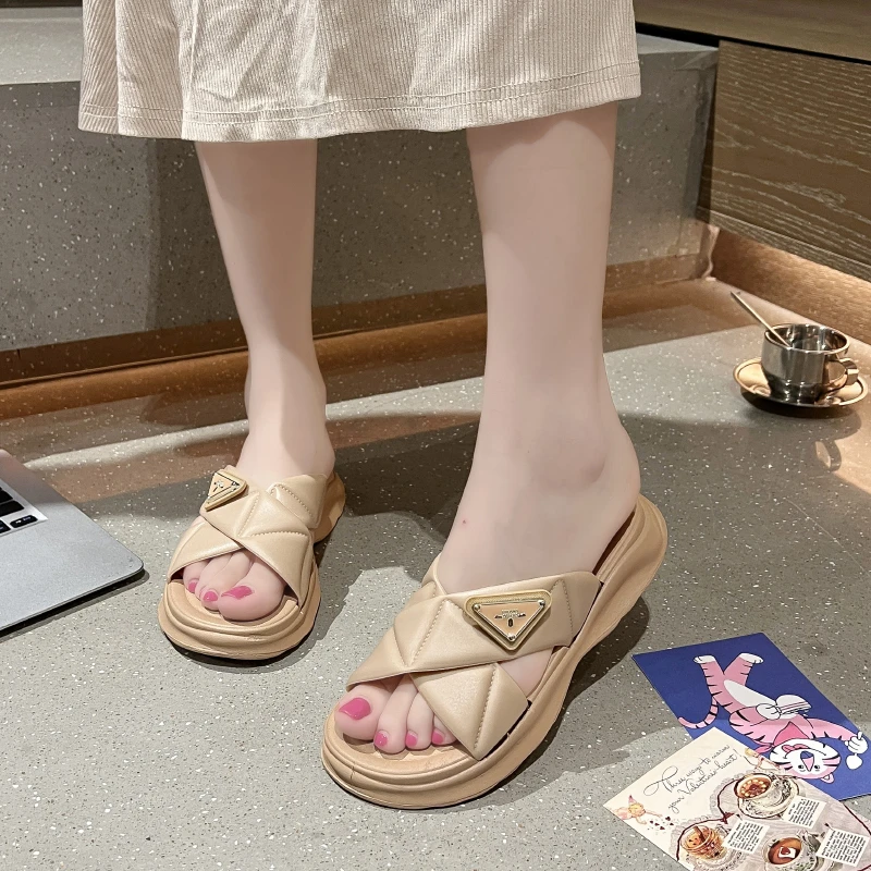 2025新款9309交叉夏季时尚百搭外穿小香风女鞋