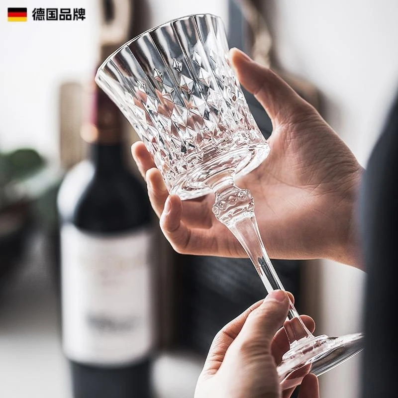 德国新款新款水晶玻璃红酒杯轻奢高级感家用高脚杯香槟杯子白葡萄