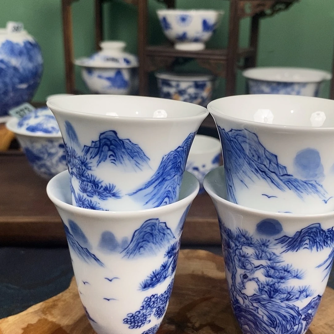 景德镇手绘茶器主人杯369