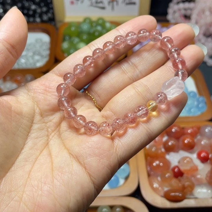 手链未镶嵌水晶草莓
