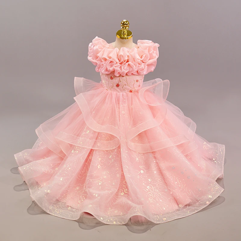 99533春夏装新款女童蓬蓬连衣裙宝宝裙子夏季儿童洋气公主裙童装