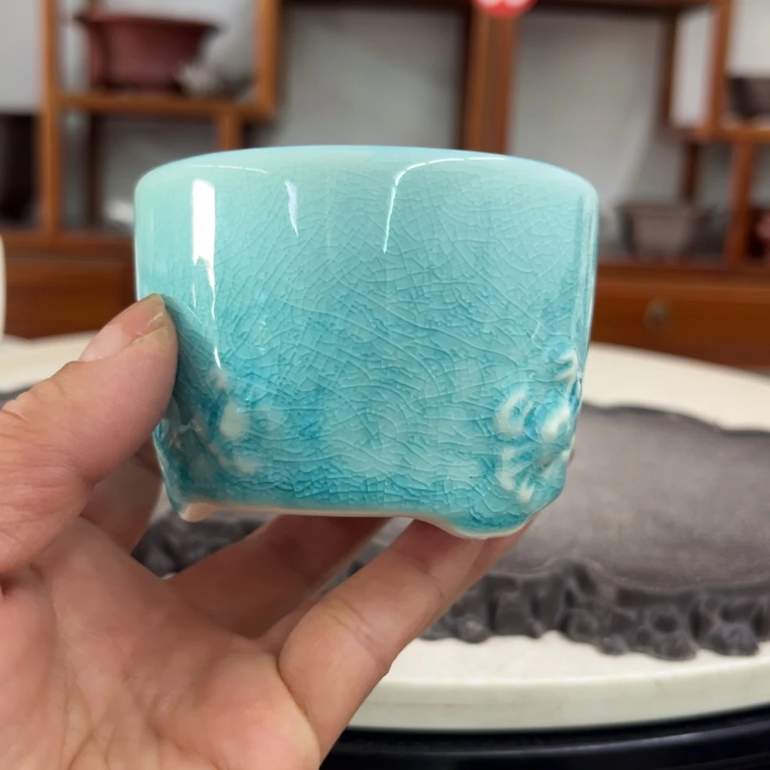 紫砂花盆瑕疵6-8。。。