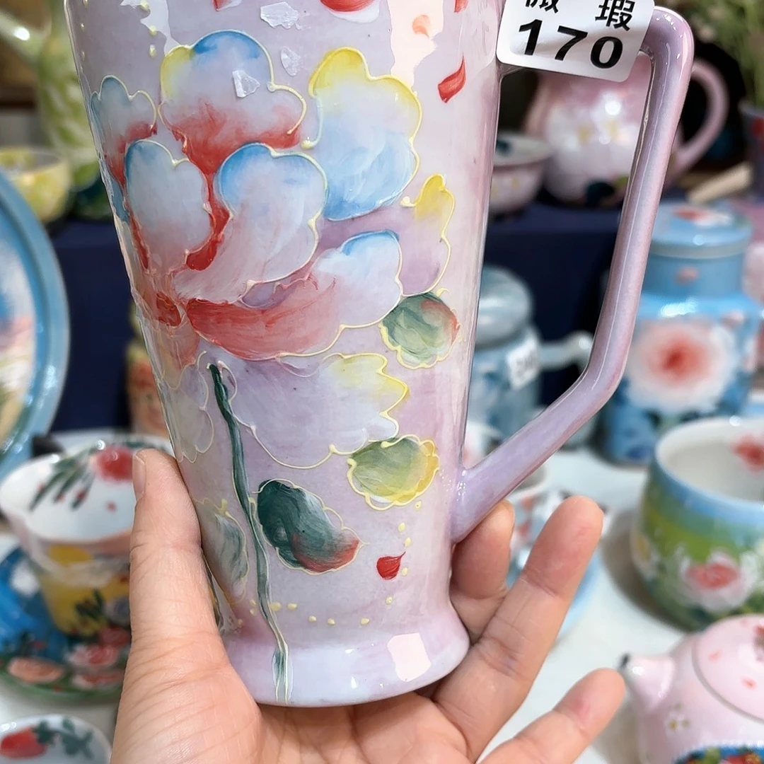 景德镇手绘高温釉下彩陶瓷茶具