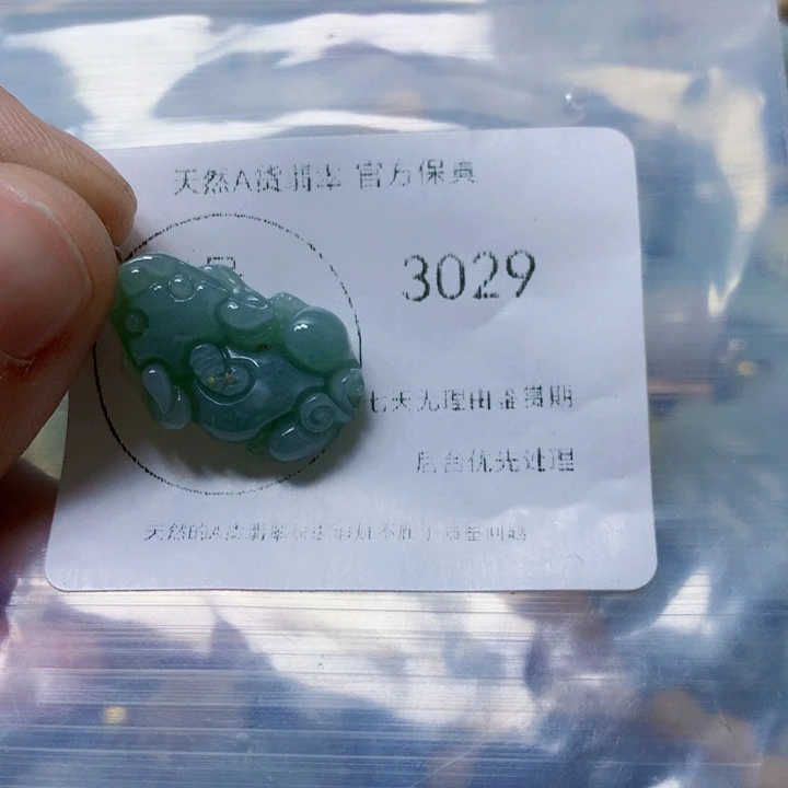 翡翠吊坠(赠链)未镶嵌翡翠