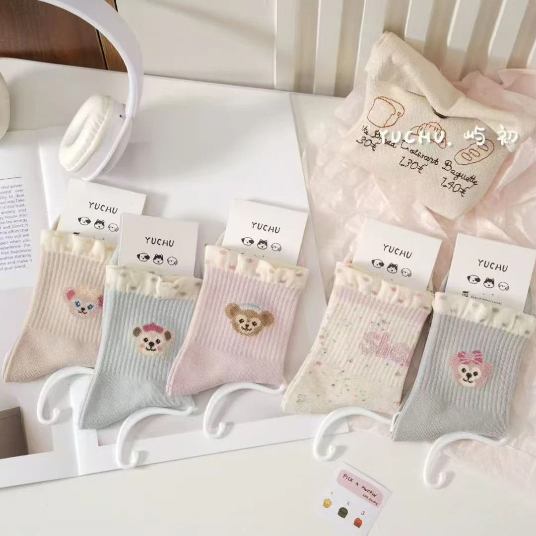 儿童春秋款中筒袜五双