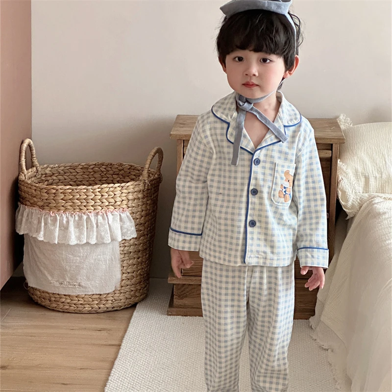 梵米蒂2025秋冬儿童棉毛家居服舒适亲肤男童贴身打底两件套装0278
