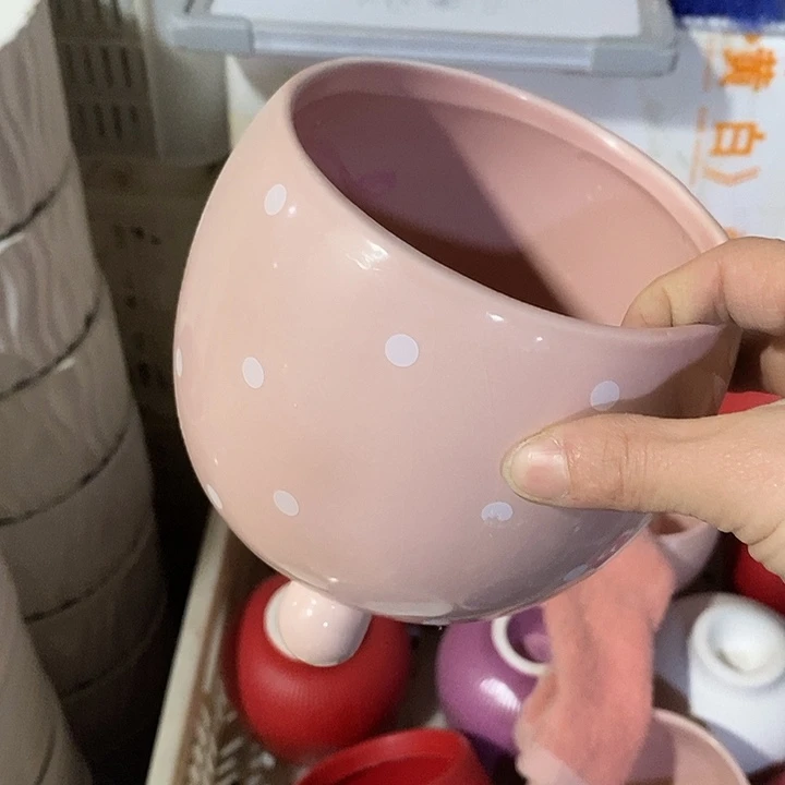 摆件陶陶盆有孔 瑕疵介意勿拍