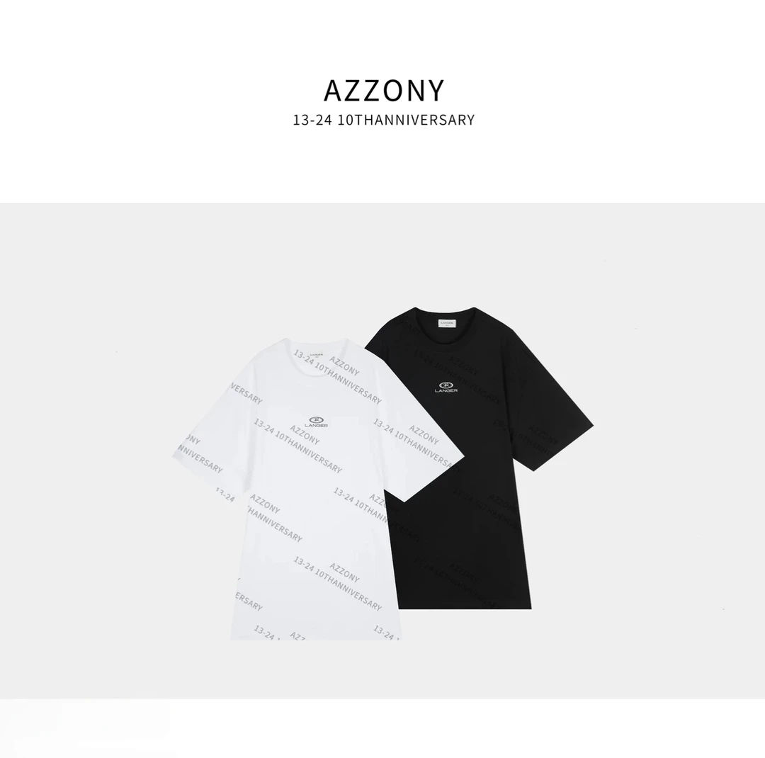 Az LongQuan 克罗地亚字母tee 设计师新款百搭休闲短袖 g2111