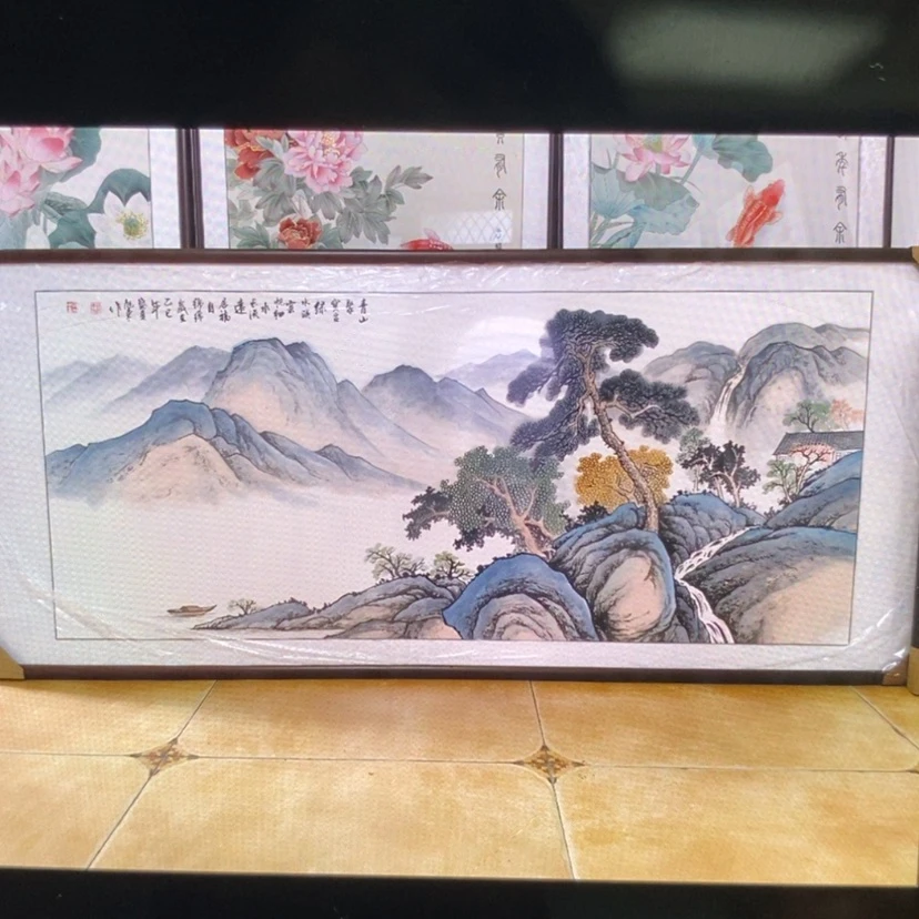 【闪购商品】国画难**醒手绘国画带框