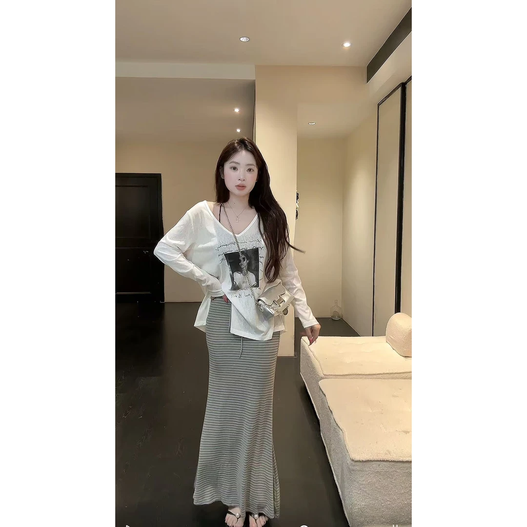 【HuiHui】夏季新款防晒罩衫长袖T恤宽松（D0106）