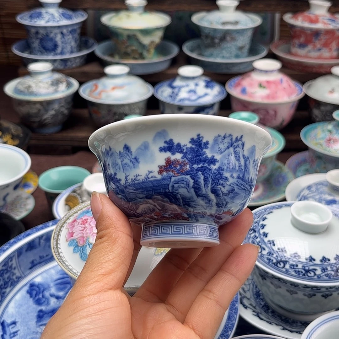 景德镇陶瓷大压手杯