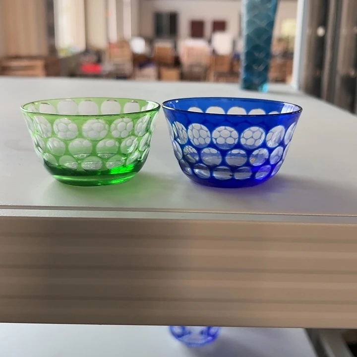 .***.手柄款水晶玻璃微瑕两个