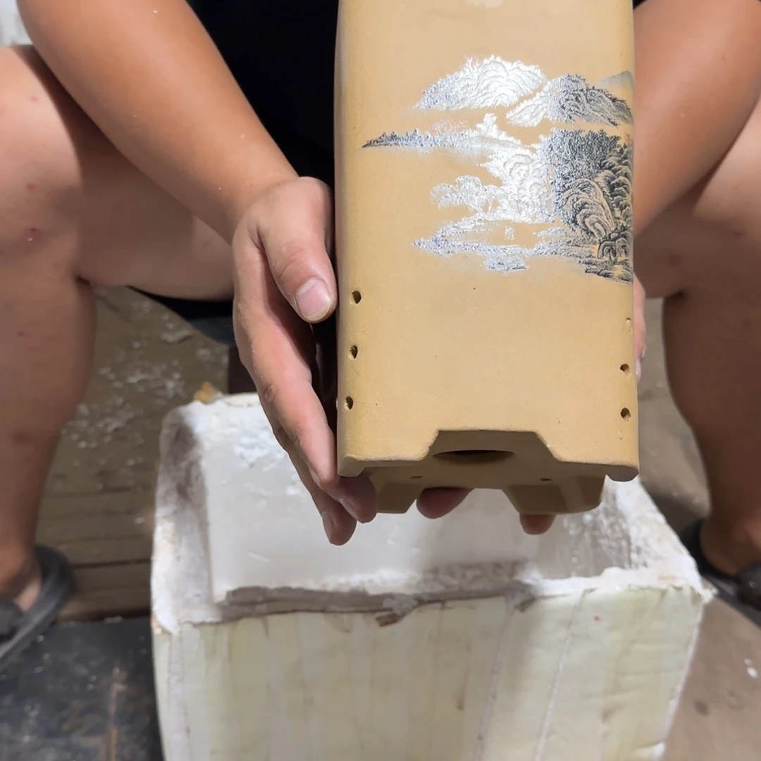 紫砂花盆口径14.20口径