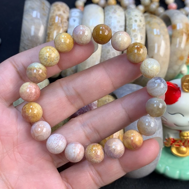 【闪购商品】硅化珊瑚（珊瑚玉）颈饰未镶嵌胖*