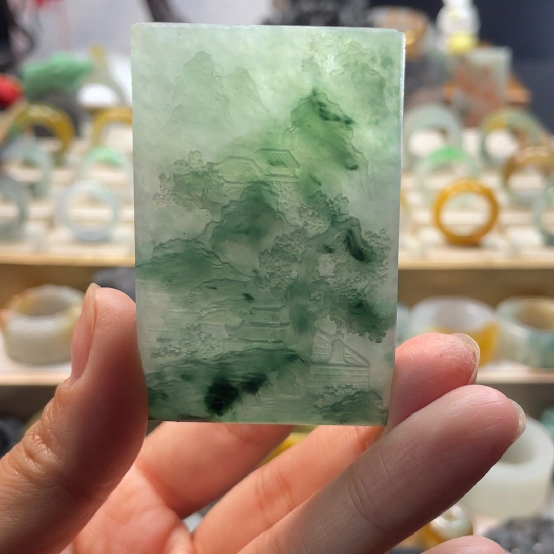 定制翡翠未镶嵌牌子