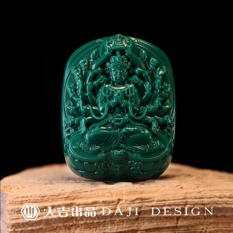 【大吉出品】LP专属-千手观音吊坠地狱色文玩手把件摆件项链锁骨链