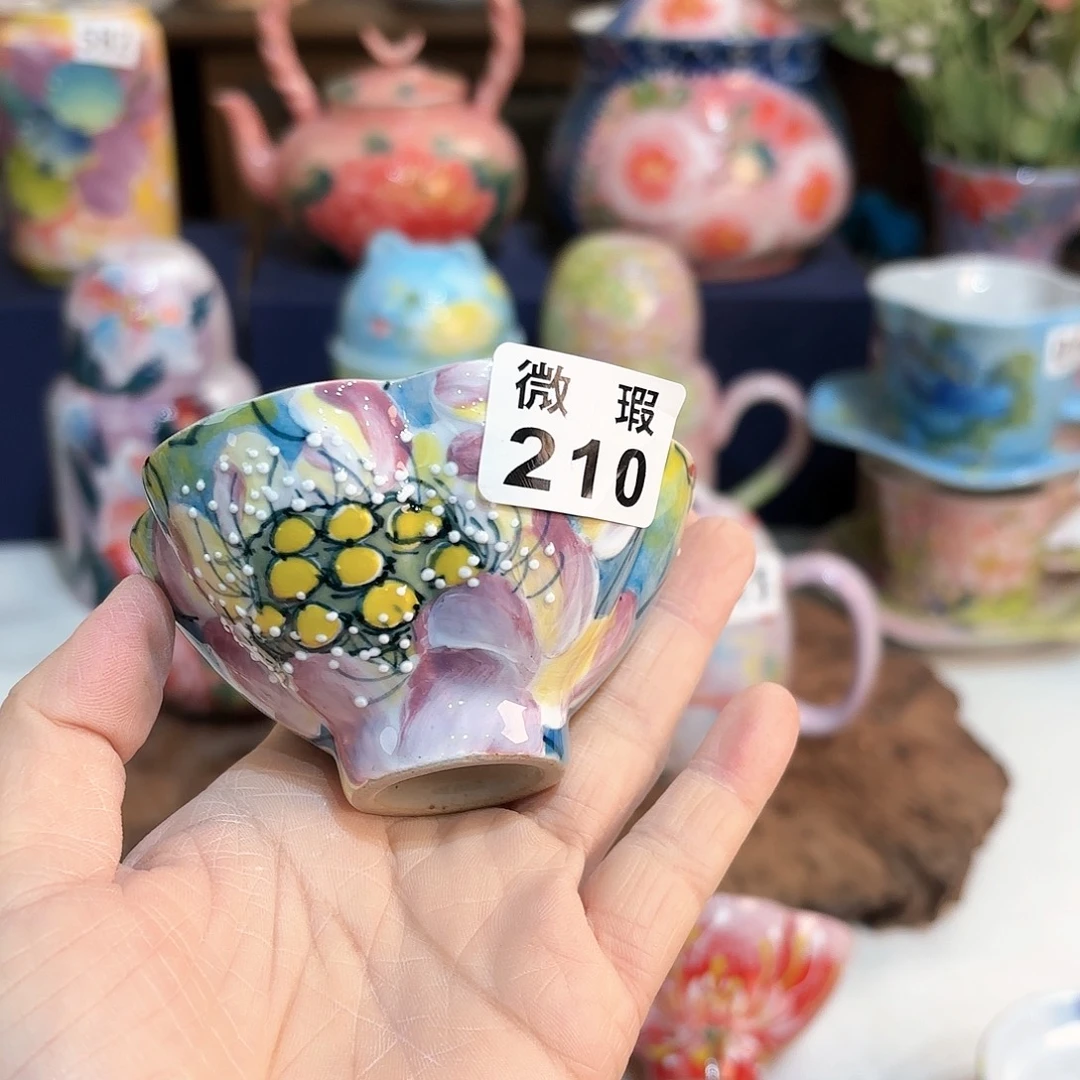 聂***梵景德镇手绘高温釉下彩陶瓷茶具