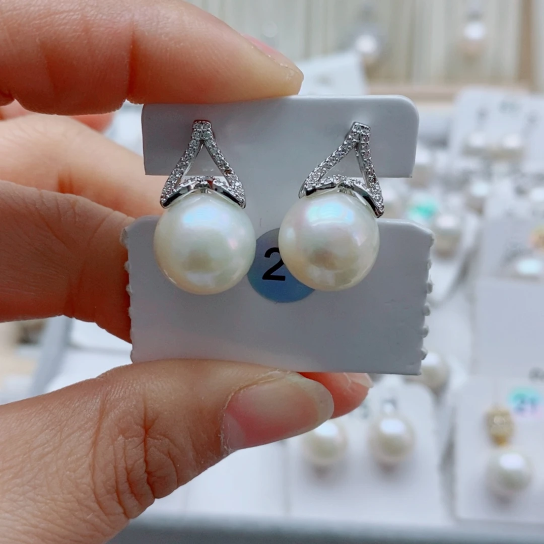 淡水珍珠颈饰银S925镶嵌