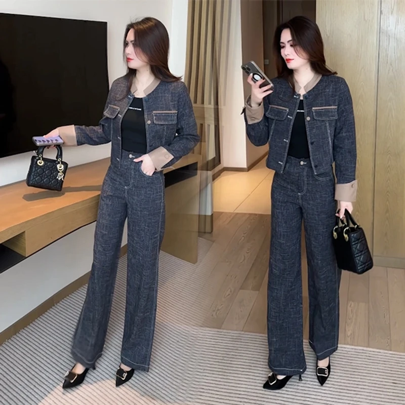 【季颜品牌】春秋新款时尚洋气穿搭气质休闲显瘦减龄时髦套装68