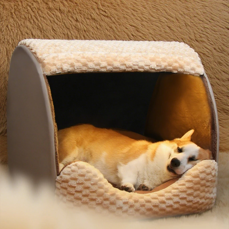 小中大型犬冬季保暖可拆洗狗窝室内宠物狗房子帐篷宠物用品