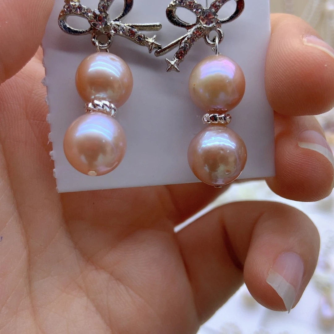 淡水珍珠耳饰未镶嵌